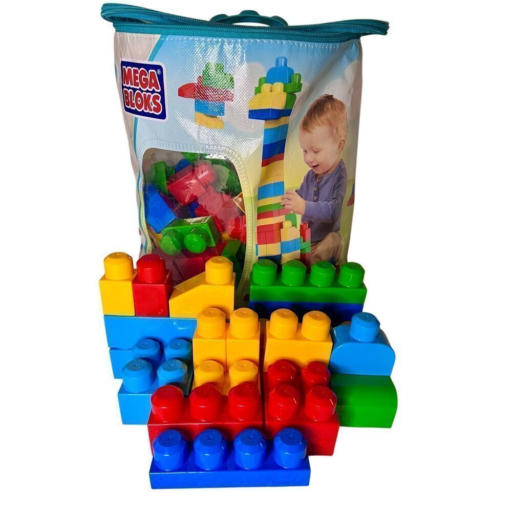 Mega Bloks Blocks First Builders 80-piece Big Building Bag - Classic